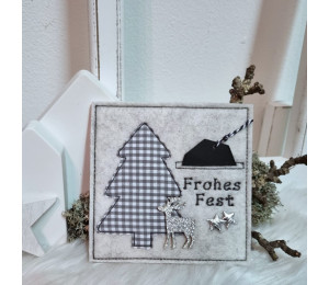 ADVENTSKALENDER 17. Dezember - Stickserie ITH Geschenkekarte Schlitz Baukasten